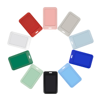 Porte-cartes d'identité en plastique ABS avec impression UV personnalisée en gros, porte-badge pour personnel, porte-carte d'identité