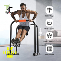 Barres parallèles réglables en acier 400 LB avec poignées EVA pour la maison et la salle de sport – Vente en gros OEM