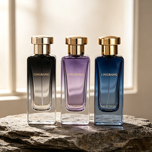 Flacon de <span class=keywords><strong>parfum</strong></span> vide de luxe personnalisable de 50 ml, nouveau design, flacon en verre rectangulaire, le fournisseur prend en charge la personnalisation - Product Image 1
