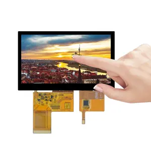 Panel de módulo de pantalla LCD de 4,3 pulgadas, 800x480 TFT, interfaz RGB de 24 bits, pantalla táctil I2C para dispositivos portátiles industriales