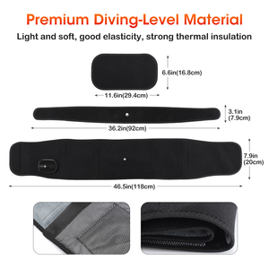 <span class=keywords><strong>Ceinture</strong></span> de massage abdominale et dorsale chauffante rechargeable, infrarouge lointain, vibration électrique, masseur de taille avec chaleur - Product Image 6