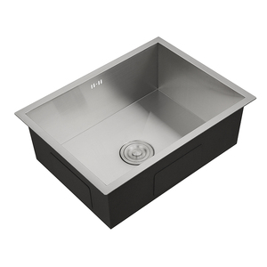Handgefertigte Brols Moderne Silberne Fein Gebürstete 304 Edelstahl Unterbau-Spüle Verstärkte Rostfreie Große Einzel-Spüle für Küche und Haushalt - Product Image 2