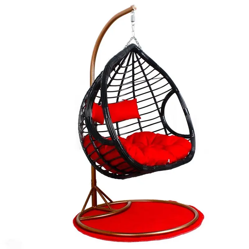 Современная мебель металлический каркас из полиуретанового ротанга для отдыха кресло для отдыха Птичье гнездо дизайнерское кресло качели CECL040
