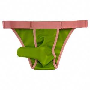 กางเกงในแบบชิ้นเดียวสำหรับผู้ชายกางเกงในทรงรูปตัวทีทำจากยางแบบเว้านูน - Product Image 6