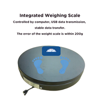 Balance de pesée LCD BKL 60CM 24 pouces 250kg avec plateau rotatif à 360°, scanner corporel 3D haute précision OEM