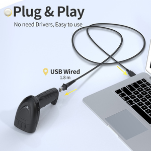 Lector de código de barras Usb 1D y 2D portátil Xincode precio escáner de código de barras Pos Barra de pistola de escaneo lector de código Qr <span class=keywords><strong>Qrcode</strong></span> - Product Image 2