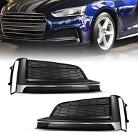 Grille de protection de phare antibrouillard avant de voiture de haute qualité avec garantie, finition brillante en nid d'abeille pour Audi A5 2017 2018 2019