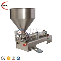 HZPK doseur semi-automatique à tête unique, bouteille de dosage Ketchup Lotion détergent pâte Machine de remplissage de miel