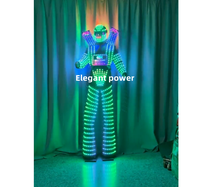 Costume de marcheur sur échasses Night Club Party Wearable Events Girls LED Robot Costumes Display Costumes Party Performance