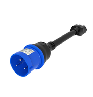 Nouvelle prise industrielle CEE bleue 32A pour connecteur mobile Tesla Gen 2, certifiée CE FCC, adaptateur de charge 3 broches norme européenne