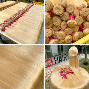 Extensiones de Cabello Humano Virgen Brasileño GShair, Alineadas con la Cutícula, al por Mayor, de 40 y 50 Pulgadas, Rubio, Extensiones de Cabello Humano Rubio Ruso 613 - Product Image 4