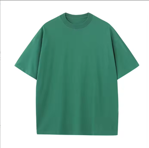 Camiseta de Manga Corta para Hombre, 100% Algodón, Cuello Redondo, Color Sólido, Corte Regular, Estilo Casual, Tejido de Punto, Teñido Liso, Transpirable, Estilo Urbano - Product Image 3