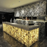 Nouveau design de comptoir de bar moderne à LED pour restaurant de luxe, boîte de nuit, bar à cocktails