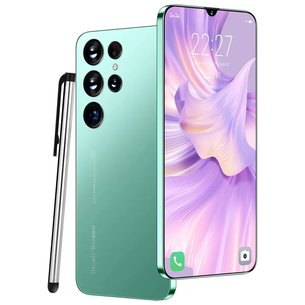 S23 Ultra layar 7.3 inci Android, ponsel murah jaringan nirkabel game video all-in-one layar besar piksel definisi tinggi