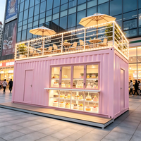 Maison conteneur SKYLINE en structure acier à panneaux sandwich 20ft 40ft, préfabriquée modulaire, pour bureau, hôtel, showroom extérieur, café, mini-maison