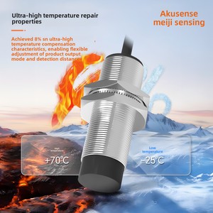 Аналоговый индуктивный датчик приближения AKUSENSE TAF12-03PA <span class=keywords><strong>M12</strong></span>/M30 IP67, металлический корпус 5-24VDC NPN/PNP/NC выходной индукционный датчик - Product Image 4