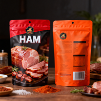 Sacs d'emballage alimentaire personnalisés pour viande congelée, sacs de stérilisation sous vide en plastique de qualité alimentaire pour jambon