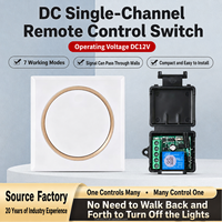 Panel de Interruptores Inteligente con Control Remoto Inalámbrico de 86 mm, Transmisor RF Montado en Pared para Iluminación y Electrodomésticos