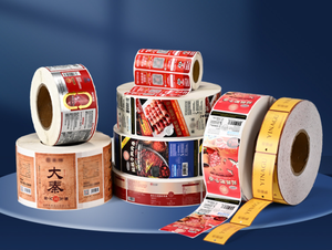 Tùy Chỉnh In Ấn Thiết Kế Tư Nhân Sản Phẩm Nhãn Maker Vòng Không Thấm Nước Sticker Logo Nhãn Dán Tự Dính Giấy Cuộn - Product Image 6