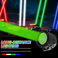 Lampe Laser bleue et verte et rouge pour voiture Led travail ATV Spot faisceau Pod LED Laser fouet lumière pour chariot élévateur pour moto
