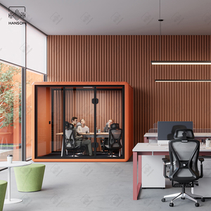 Cabina de Oficina Modular Prefabricada, Insonorizada, Moderna, para Reuniones, Uso en Interiores, para Hoteles, Oficinas y Hogares, con Privacidad y Movilidad - Product Image 2