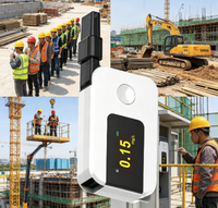 Airsense K1 Alat Tes Alkohol Fuel Cell Breath Analyzer Breathalyser Portabel Layar LCD Digital USB-C Dapat Diisi Ulang Respon 5 Detik