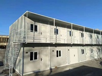 Reconstruction post-catastrophe de maisons résistantes aux tremblements de terre, installation de maisons préfabriquées, maisons pliables en conteneurs