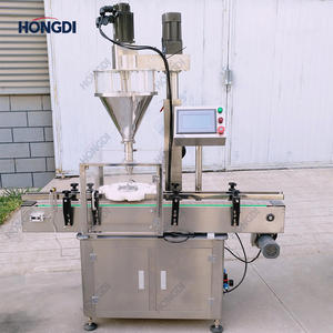 Línea de Llenado de Polvo Eléctrica Semiautomática con Dosificador de Tornillo Servo, Codificador de Fecha y Controlador de Peso para Alimentos, Proteínas, Botellas y Latas - Product Image 5