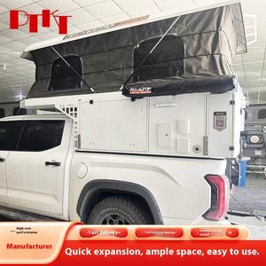 Camper de toit coulissant moderne pour pick-up 4x4, boîte de rangement intégrée, couleur personnalisable, 4 personnes, étanche, pour camping modifié - Product Image 4