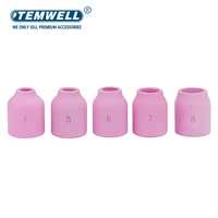 Buse en céramique d'alumine série TEMWELL 53N pour torche de soudage TIG WP17 WP18 WP20 WP24 WP25 WP26 à connexion rapide Hydrogène/Argon