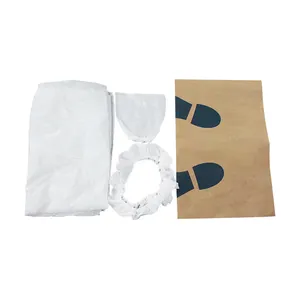 Hoge Kwaliteit Pe Materiaal Fabrieksfabricage Wegwerp Autostoel Cover Kit 5 In 1 Schone Set Voor Reiniging Of Bescherming