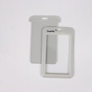 SmartPet Badge <b>Holder</b> Plastic Opaque Card Sleeve Modern Simple Style Employee <b>ID</b> Card Case - Product Image 4
