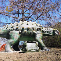 JNZM24 Modèle de dinosaure artificiel très réaliste Mosasaurus Animatronic Dinosaur pour parc à thème