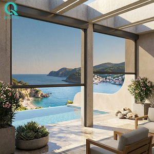 Stores verticaux motorisés automatiques pour portes de patio QINGYING - Product Image 1