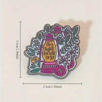 Broche originale de style dessin animé, lampe de mineur, fleur, herbe, anglaise, exquise, créative, polyvalente, tendance de la mode, accessoires pour vêtements, chapeaux