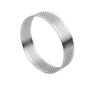 Food Grade Stainless Steel Mousse Ring Perforated Stainless Steel Cake Mould