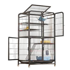 Meerlaagse Ijzeren Kattenvillakooi Voor Kittens En Volwassen Katten-Benodigdheden Voor Huisdieren Voor Grote Kattenhuizen - Product Image 5