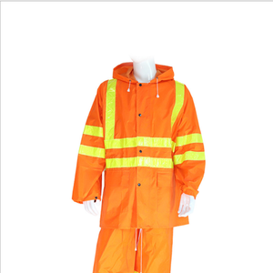 Traje de Seguridad Fluorescente para Trabajadores de Saneamiento Ambiental, Impermeable, Reflectante, de Alta Visibilidad, con Cinta Reflectante 3M - Product Image 1