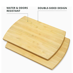 Bamboo Chopping Blocks <b>Square</b> Antibacterial Kitchen Cutting Board <b>Set</b> For Home Use - Product Image 5