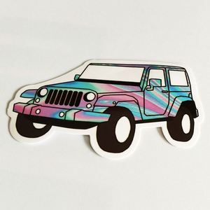 Custom UV Coated Waterproof Vinyl Sticker Printing,<b>Car</b> Bumper PVC <b>Decal</b> Company Logo Vinyl Sticker - Product Image 6