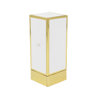 Boîtes dorées unies personnalisées avec Logo, emballages de bouteilles de parfum, pour cosmétiques, 50 pièces