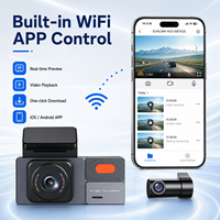 Caméra embarquée OEM/ODM 3,0 pouces 4K HD avec double objectif avant 1080P et arrière, Wi-Fi, surveillance de stationnement 24h/24, GPS et enregistrement en time-lapse DVR