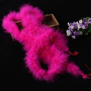 Boa de plumes de dinde blanc blanchi-2M <span class=keywords><strong>pour</strong></span> décor de voile de mariée - Product Image 4