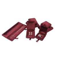 Boîte à bijoux décorative élégante et moderne de luxe, fermeture à pression, logo personnalisé imprimé, velours, perles carrées, diamants en cristal pour bagues
