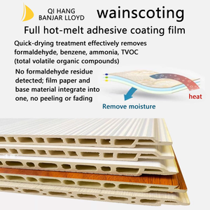 Hiện đại 3D chống cháy <span class=keywords><strong>WPC</strong></span> Panel tường cho trong nhà/ngoài trời sử dụng với 3D thiết kế mô hình - Product Image 6