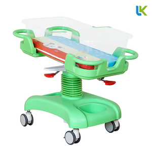 Giường bệnh viện A24 dành cho trẻ sơ sinh, đồ dùng giường ngủ cho trẻ em và trẻ sơ sinh, xe đẩy em bé bằng nhựa, cũ. - Product Image 2