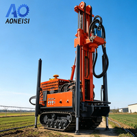Équipement de forage de puits d'eau sur chenilles diesel ANS260, machine hydraulique pour acheteurs internationaux