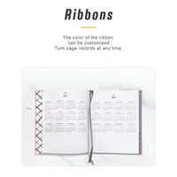 Carnet de notes personnalisé 2027 avec impression sur tissu, reliure agrafée, journal, agenda quotidien, hebdomadaire, mensuel, coffret avec étui