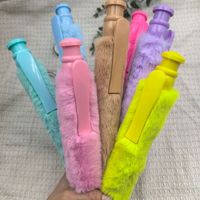 Stylo à bille rétractable en fourrure pelucheuse avec extérieur doux et accessoires couleur bonbon pour fournitures d'écriture de journal, réduction pour achat en gros