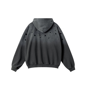 Sudadera con capucha con estampado de lichi de fruta pintada a mano americana de talla grande suelta de otoño e invierno para hombre de alta calidad - Product Image 4